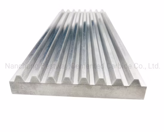 Зубчатая пластина деталей из карбида вольфрама для горнодобывающей дробилки